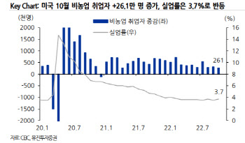 "미국 고용 10월도 견조…연준 최종금리 5% 무난히 진행"