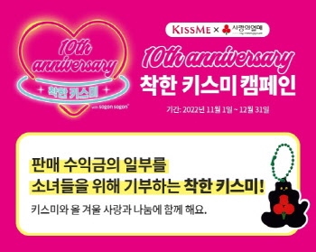 키스미, 10주년 맞은 사랑의 열매 '착한키스미' 캠페인 진행