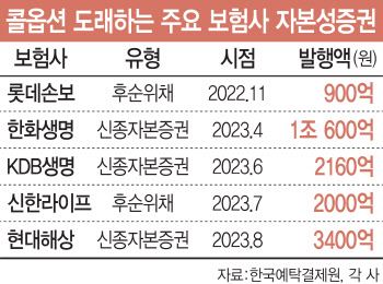 보험사, 내년 조기상환 영구채 4조...‘제2의 흥국사태' 오나