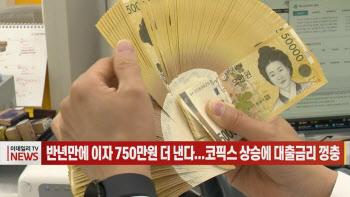 (영상)반년만에 이자 750만원 더 낸다...코픽스 상승에 대출금리 껑충