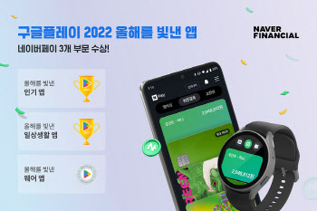 네이버페이 앱, 구글플레이 올해 인기 앱’ 선정…3개 부문 수상