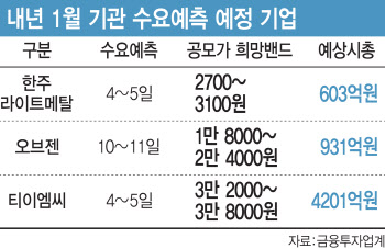 IPO 시장 '시계제로'…새해 포문 여는 중소형주 수요예측 파고 넘을까