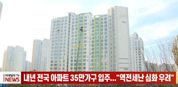 (영상)내년 전국 아파트 35만가구 입주..."역전세난 심화 우려"