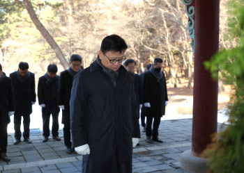 홍유릉 참배한 이원덕 우리은행장 "고객과 동반성장하는 한해 만들 것"