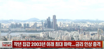 (영상)작년 집값 2003년 이래 최대 하락...금리 인상 충격