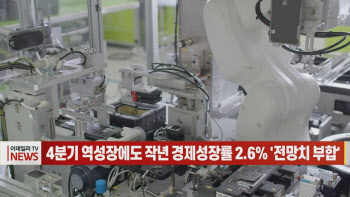 (영상)4분기 역성장에도 작년 경제성장률 2.6% '전망치 부합'