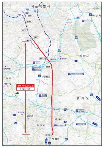 경부고속道 지하화 성공 위해 서울·경기·도공 머리 맞댄다