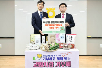 이상일 용인특례시장, 고향 함평에 고향사랑기부금 100만원 전달