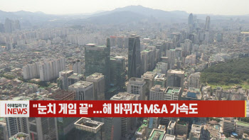 (영상)"눈치 게임 끝"...해 바뀌자 M&A 가속도