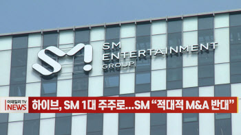 (영상)하이브, SM 1대 주주로...SM “적대적 M&A 반대”