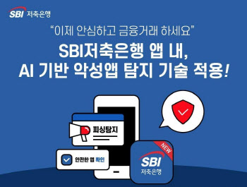 '보이스피싱 꼼짝마'…SBI저축은행, AI기반 악성앱 탐지솔루션 도입