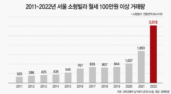 소형 빌라도 ‘월세 100만원’ 시대…거래량 역대 최다