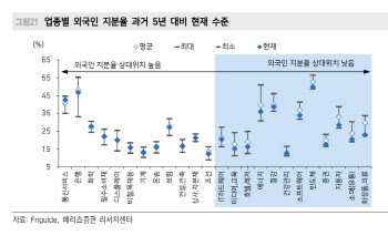 "4Q 부진한 실적…외국인 지분율 낮은 업종 주목"