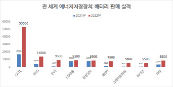 LG엔솔, 지난해 전기차·ESS 배터리 판매 2위…“中 업체 급성장”