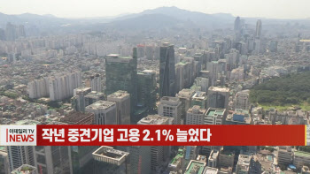 (영상)작년 중견기업 고용 2.1% 늘었다