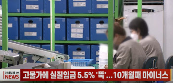 (영상) 고물가에 실질임금 5.5% '뚝'...10개월째 마이너스