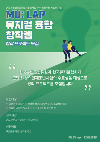 한국뮤지컬협회, '콘텐츠 창의인재 사업화 지원'  참여자 모집