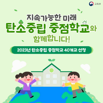 경기교육청, 탄소중립 실천 앞장…올해 중점·시범교 89개 운영
