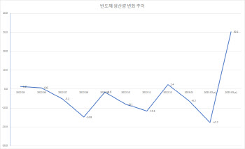 '감산' 반도체 생산 깜짝 급증 이유는…"분기말 밀어내기"