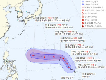 ‘힌남노급’ 태풍 마와르 북상 중…한국 상륙 여부 관심