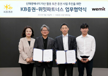 KB증권, 위밋파트너스와 업무협약식 체결