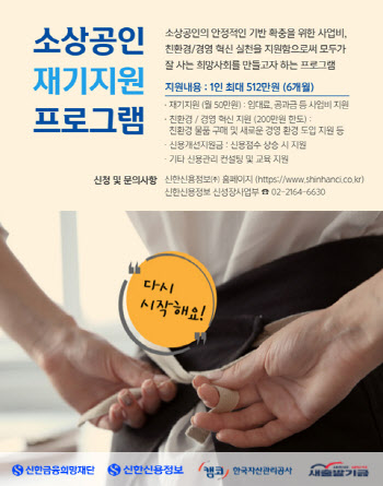 새출발기금 채무조정 받은 소상공인, 최대 512만원 받는다