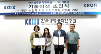 케이런, 한국생명공학연구원과 기술 이전 계약 체결
