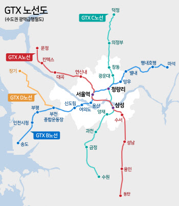 수도권 마지막 교통혁명 GTX '잰걸음' 수혜 단지는?