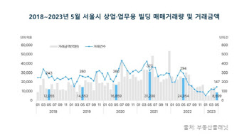 5월 서울시 '꼬마빌딩' 거래 반등…전월比 24% 증가