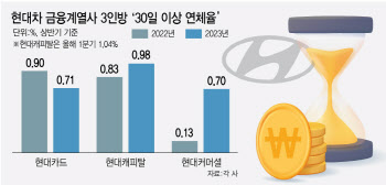 현대차 '금융 삼형제', 올 상반기 연체율 나란히 '0%대'