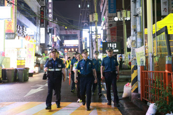 홍기현 경기남부청장, 인계박스 일대 야간 합동순찰 전개