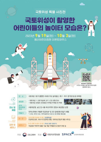 '위성이 촬영한 놀이공원 모습'…제3회 국토위성 전시회