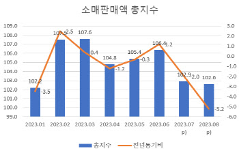 "소비 못 살아나나"...소매판매 3년5개월래 최대 감소