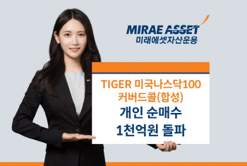 미래운용, TIGER 미국나스닥100커버드콜(합성) ETF 개인순매수 1000억 돌파