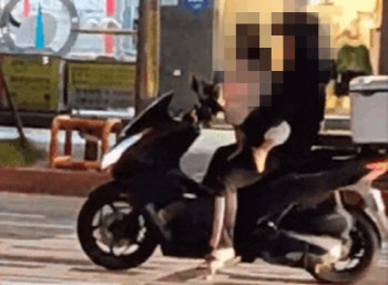 “인천서 어린아이 안고 오토바이 운전”…경찰 수사 나섰다
