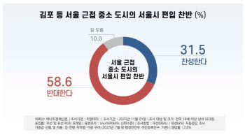 김포 등 인접市 서울 편입안 반대 우세…서울 60.6%, 경기·인천 65.8%