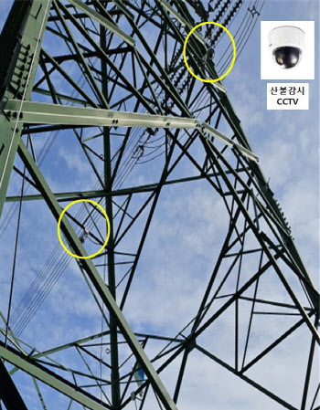 한전, 송전철탑 CCTV 활용 산불 예방·생태계 보호한다