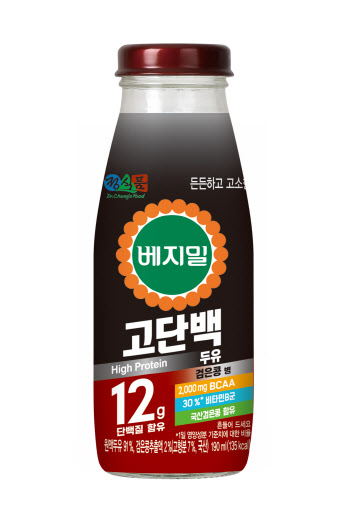 정식품 '베지밀 고단백 두유 검은콩' 병 타입 제품 출시
