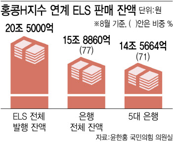 홍콩 발 ELS 공포…홍콩H지수 '솎아내기' 고심 중인 은행들