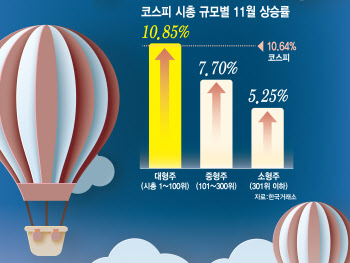 “내 주식만 안 오르네”…대형주-소형주 온도차