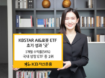 KB자산운용 "KBSTAR AI&로봇 ETF, 1개월 34% 상승"
