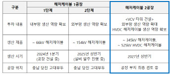 대한전선, 해저케이블 2공장 건설 자금 마련 5200억원 증자