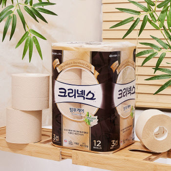 유한킴벌리 크리넥스, 대나무 펄프 사용 '밤부케어 화장지' 출시