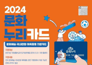 예술위, 258만명에 문화누리카드 지원…총 3404억원 투입