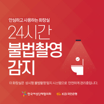 KB국민은행, 서울 지하철 화장실 내 불법 촬영 탐지기 설치한다