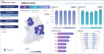 '거주 외국인 현황' 한눈에 파악…법무부, 시각화 서비스