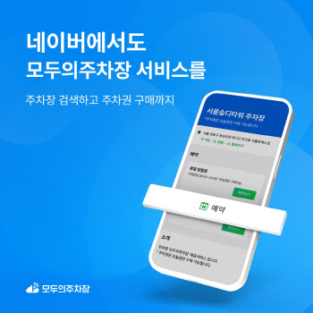 쏘카 모두의주차장, 네이버서 '주차권 예약 서비스' 제공