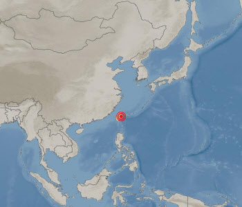 대만 부근서 규모 7.2지진…"타이베이서도 감지"