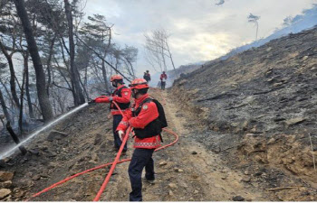 산불 '경계' 단계 속 홍천·보령서 산불