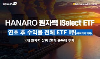 NH-아문디운용, 'HANARO 원자력iSelect ETF' 수익률 '껑충'